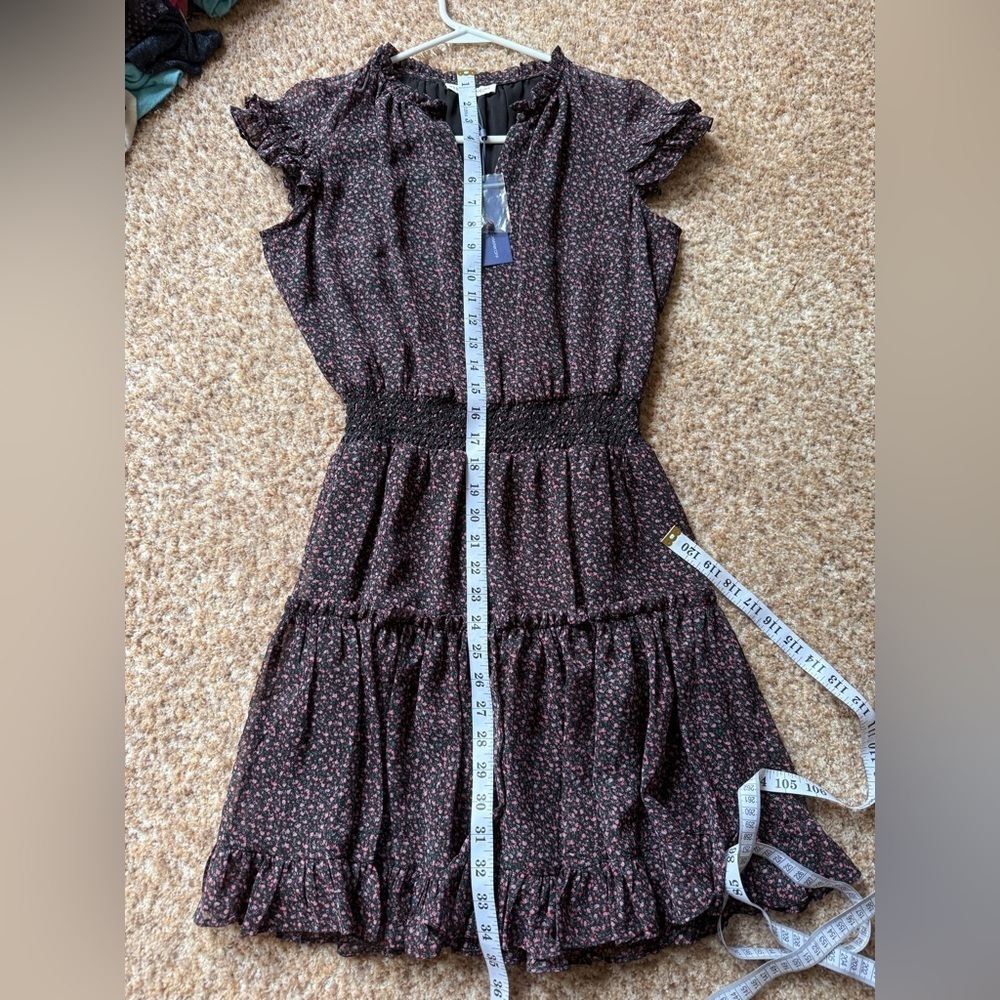 NWT!! Women's Rebecca Minkoff Lillian Floral Dress Size Xxs $188 - Picture 5 of 6